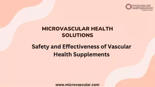 Vascular Health Supplements