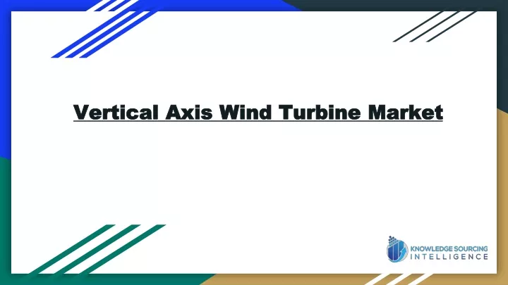 vertical axis wind turbine market