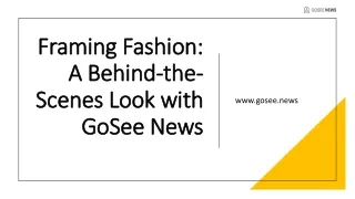 Best Fashion Photography : GoSee NEWS