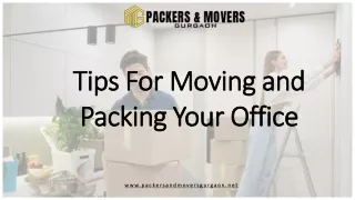 tips for moving and packing your office