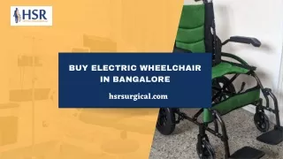 Buy Electric Wheelchair in Bangalore