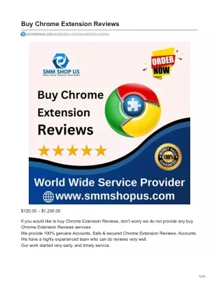 Buy Chrome Extension Reviews