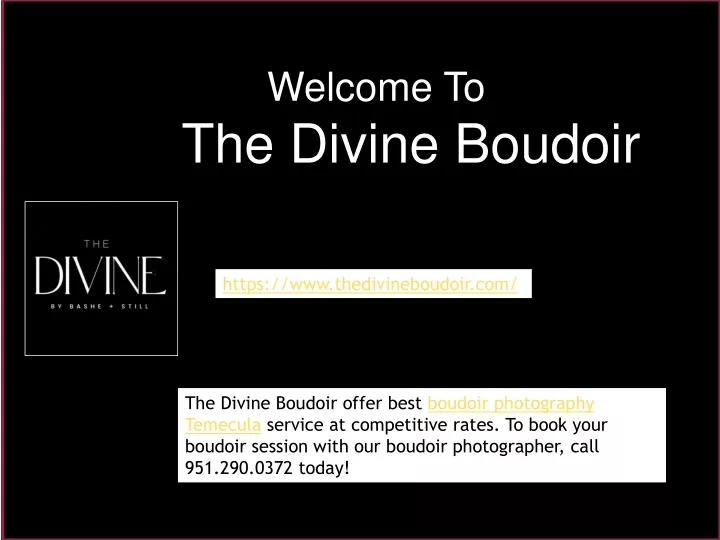welcome to the divine boudoir