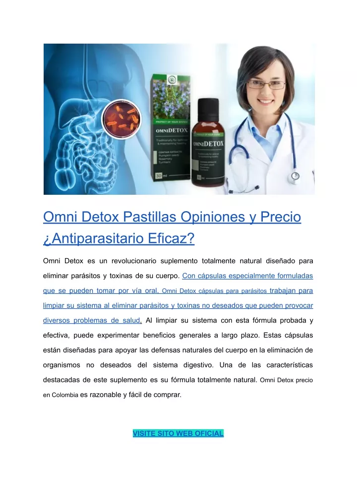 omni detox pastillas opiniones y precio