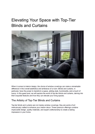_Top-Tier Blinds and Curtains in Dubai
