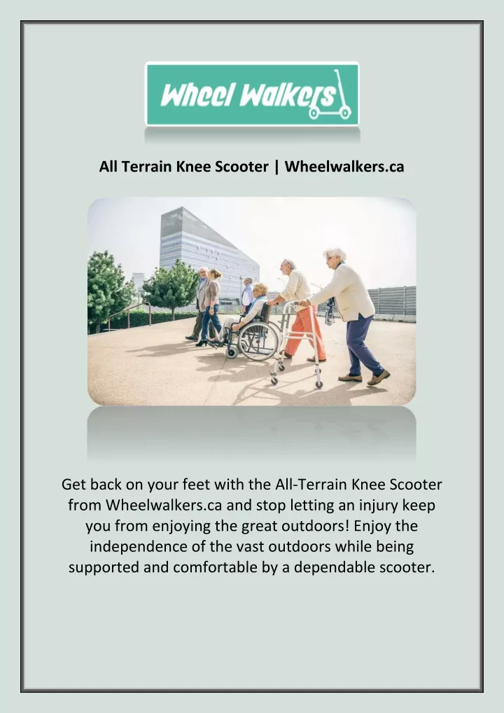 all terrain knee scooter wheelwalkers ca