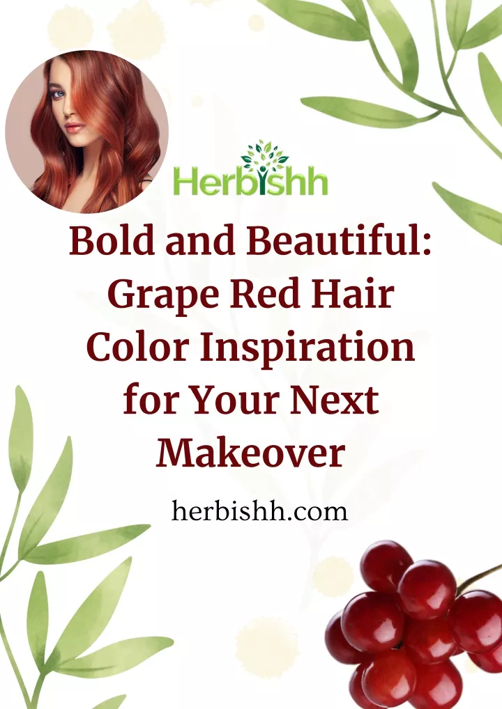 bold and beautiful grape red hair color