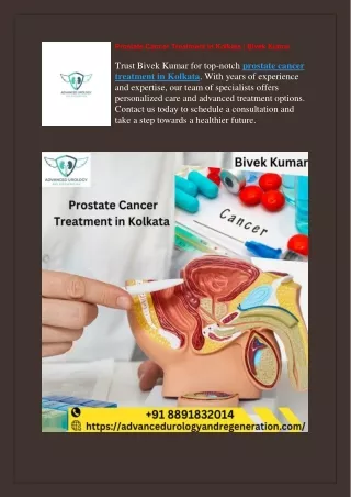 Prostate Cancer Treatment in Kolkata | Bivek Kumar