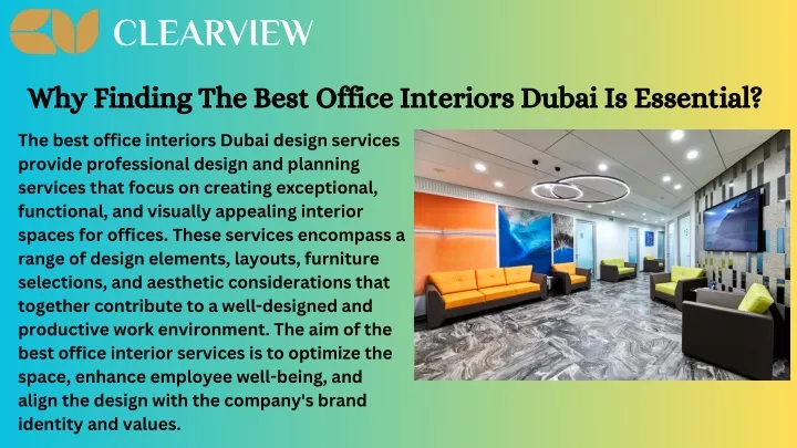 why finding the best office interiors dubai