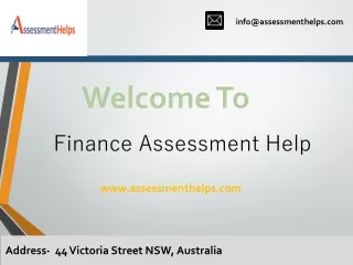 Finance Assessment Help