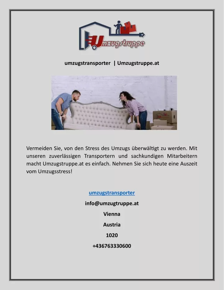 umzugstransporter umzugstruppe at