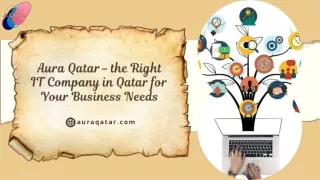 Aura Qatar - the Right IT Company in Qatar for Your Business Needs