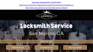Locksmith Service Located in San Marcos, CA