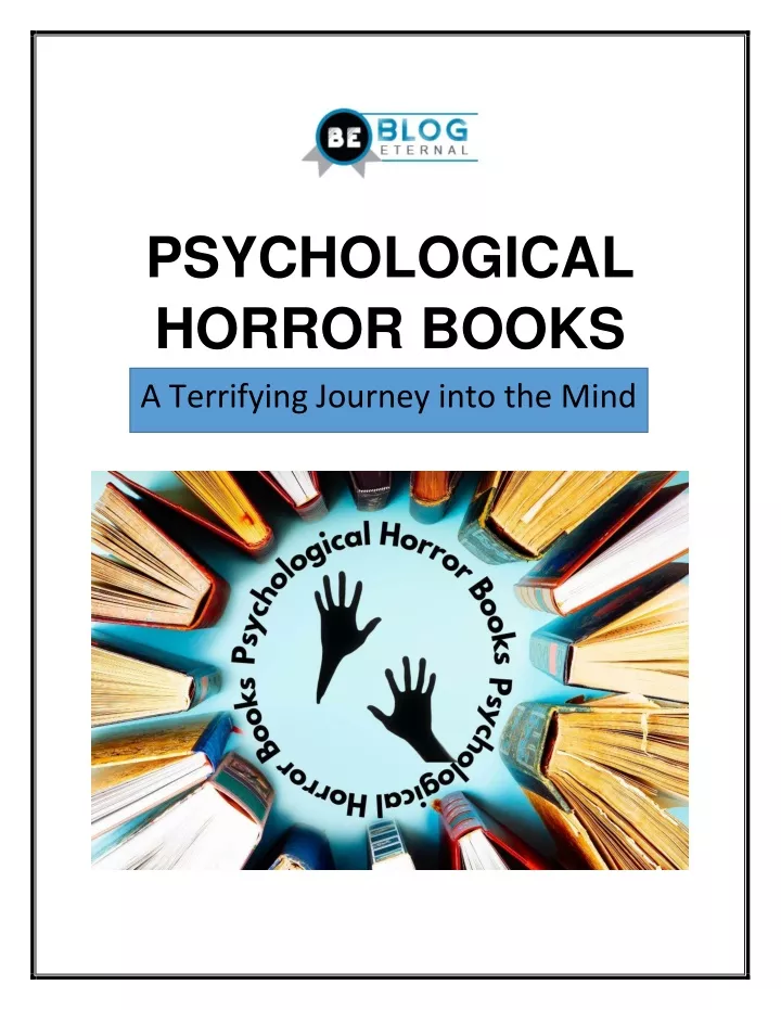 psychological horror books