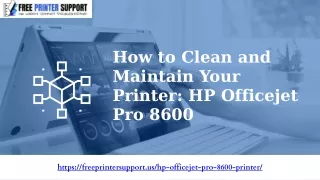 How to Clean and Maintain Your Printer HP Officejet Pro 8600 (1)