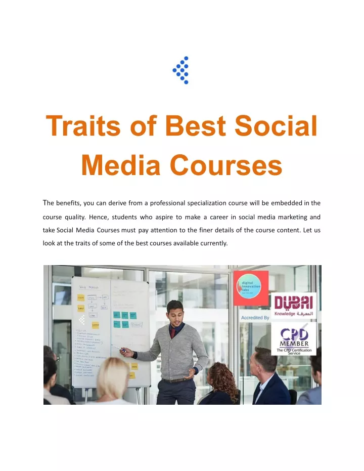 traits of best social media courses