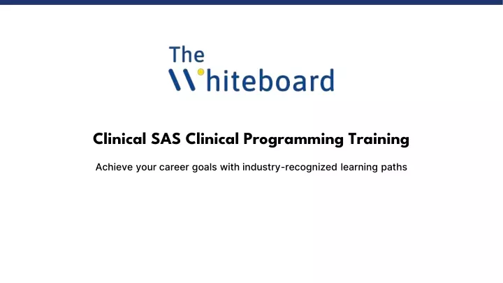clinical sas clinical programming training