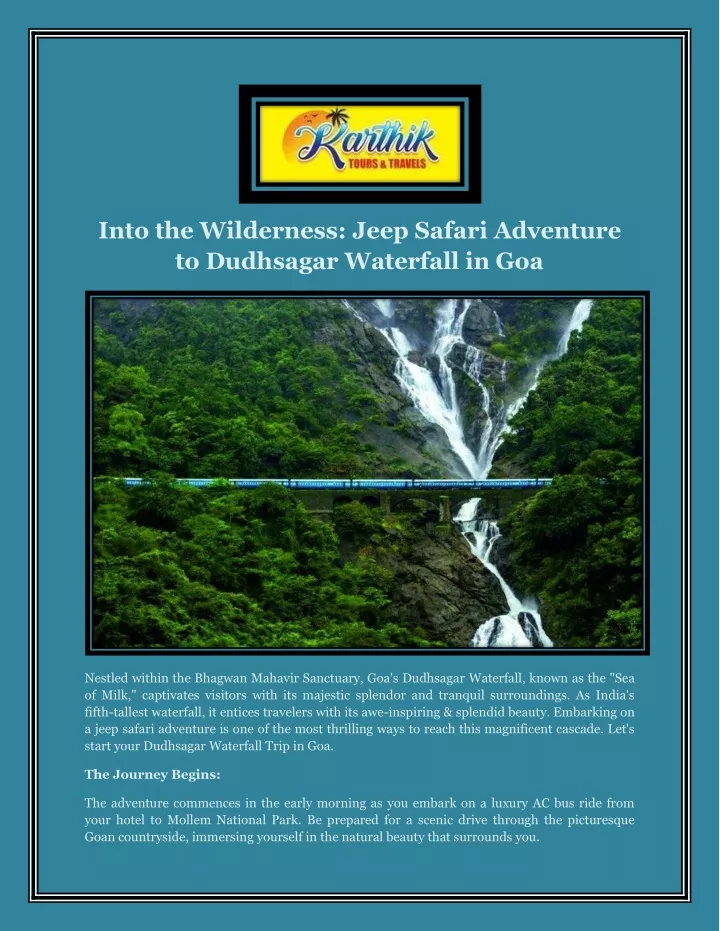 into the wilderness jeep safari adventure