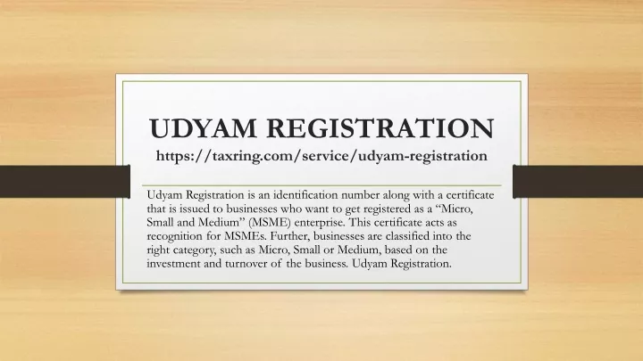 udyam registration https taxring com service