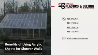 Benefits of Using Acrylic Sheets for Shower Walls
