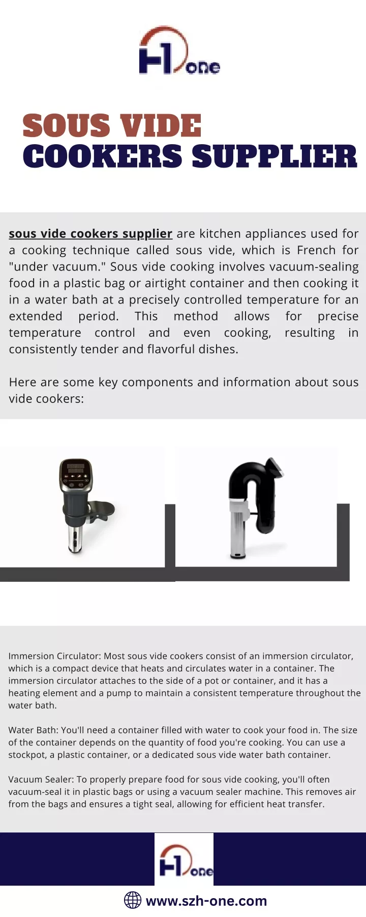 sous vide cookers supplier