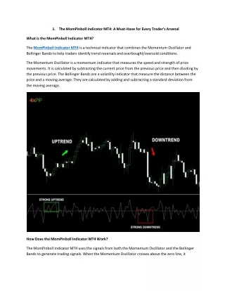 The MomPinboll Indicator MT4