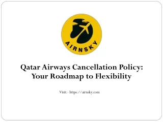 Qatar Airways Cancellation Policy: Your Roadmap to Flexibility
