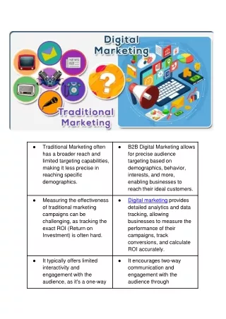 Digital Marketing vs. Traditional Marketing: Unveiling the Battle of Strategies