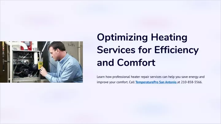 optimizing heating services for efficiency