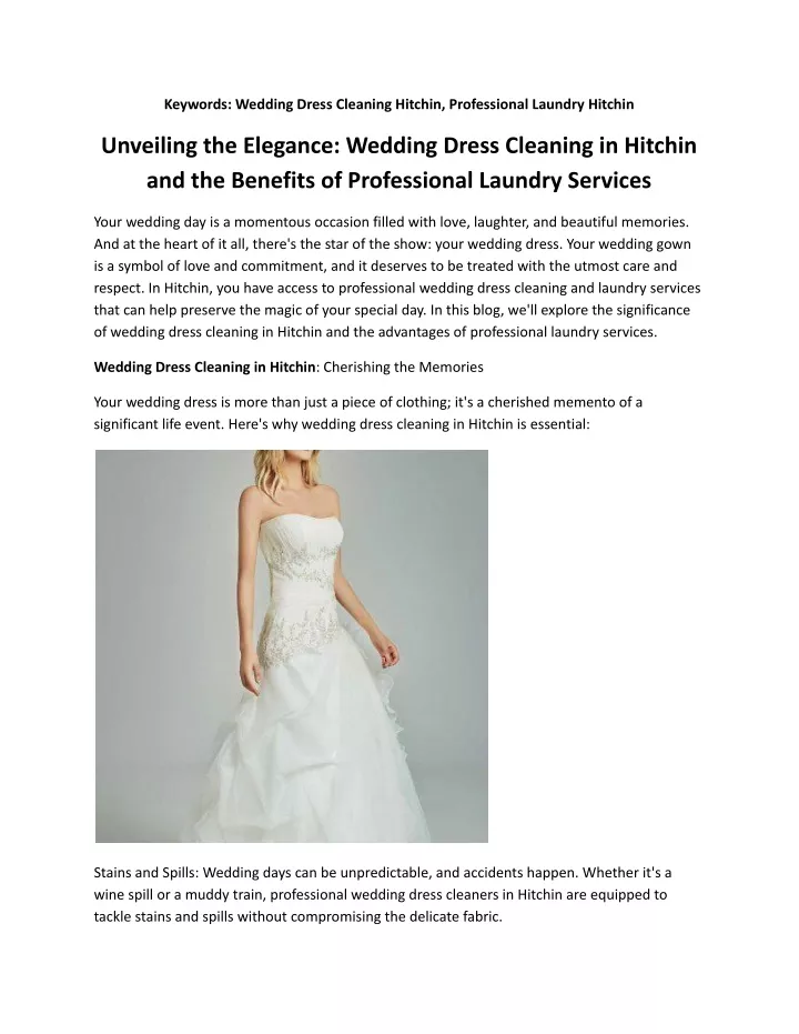 keywords wedding dress cleaning hitchin