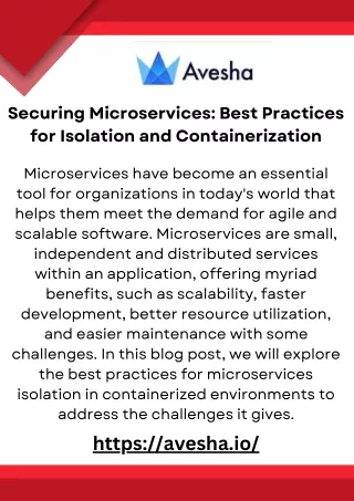 Enhancing Security with Microservices Isolation