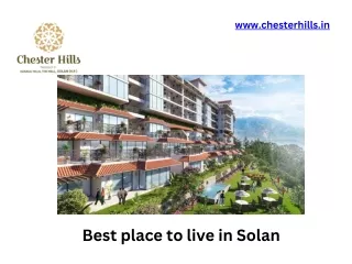 Best place to live in Solan