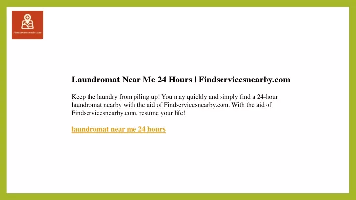 laundromat near me 24 hours findservicesnearby