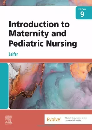DOWNLOAD/PDF Introduction to Maternity and Pediatric Nursing