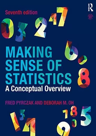 Download Book [PDF] Making Sense of Statistics: A Conceptual Overview
