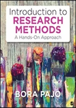 Read ebook [PDF] Introduction to Research Methods: A Hands-On Approach