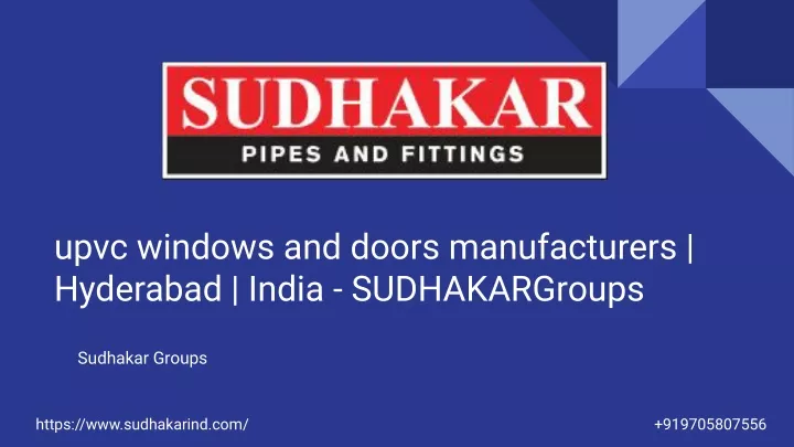 upvc windows and doors manufacturers hyderabad