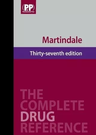 Download Book [PDF] Martindale: The Complete Drug Reference, 37th Edition (Book   1-Year Online