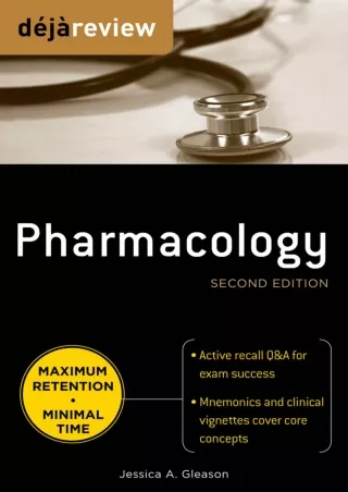 [PDF READ ONLINE] Deja Review Pharmacology, Second Edition