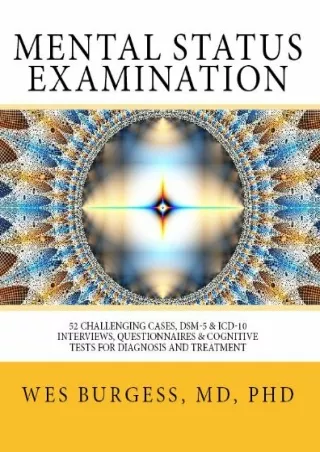 Read ebook [PDF] Mental Status Examination. 52 Challenging Cases, Model DSM-5 and ICD-10