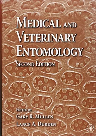 [PDF READ ONLINE] Medical and Veterinary Entomology