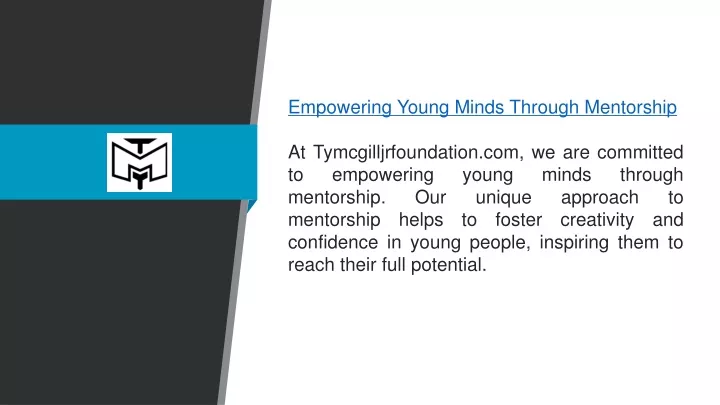empowering young minds through mentorship
