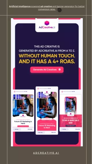 AdCreative.ai is here! Use AI to generate ad creatives ,marketing
