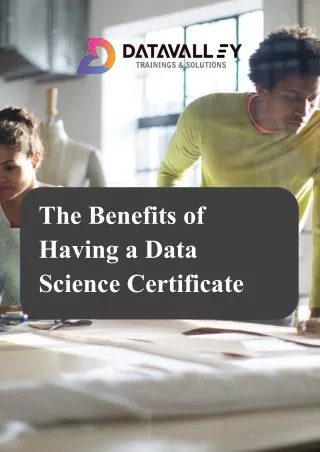 the benefits of having a data science certificate