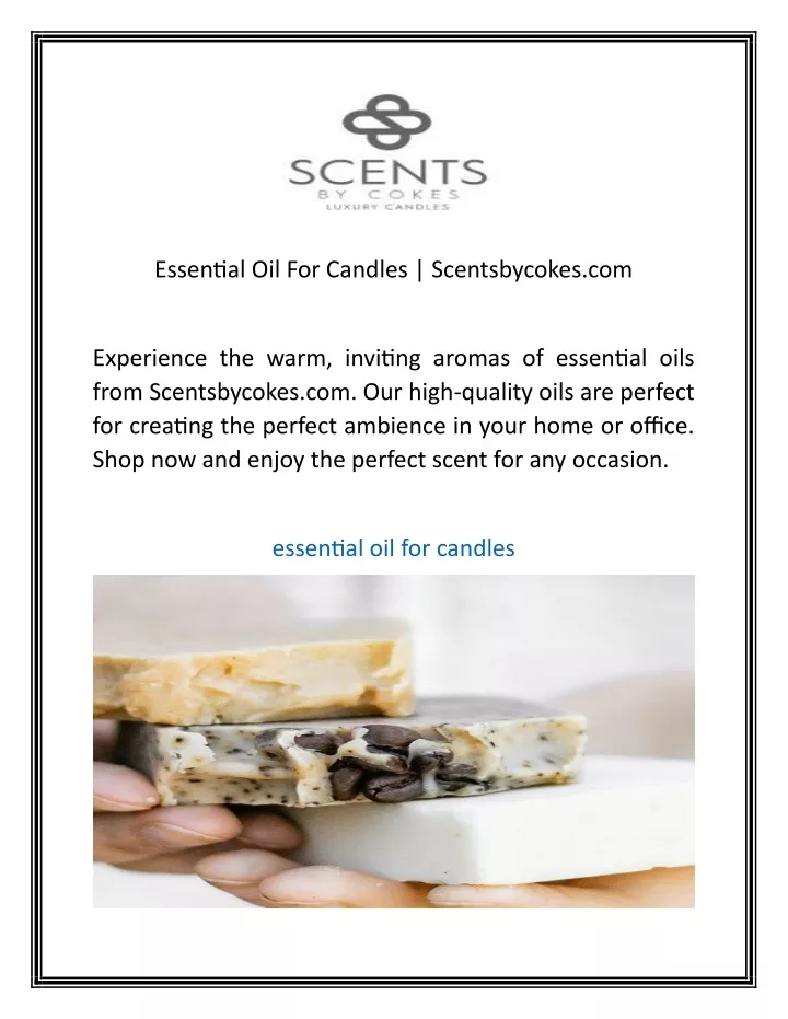 essential oil for candles scentsbycokes com