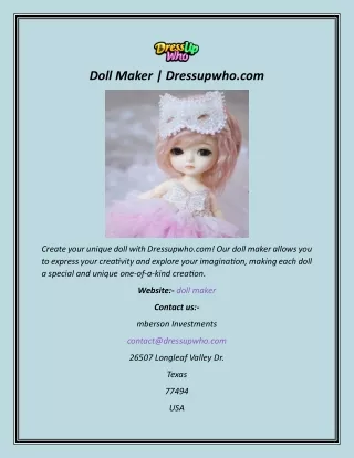 doll maker dressupwho com
