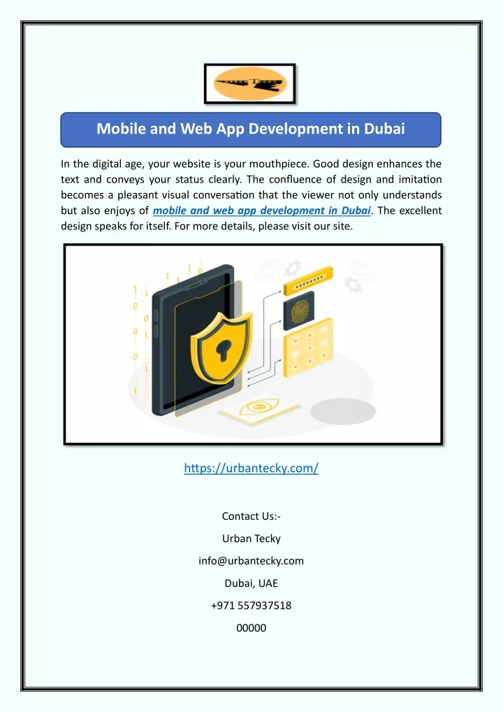 mobile and web app development in dubai