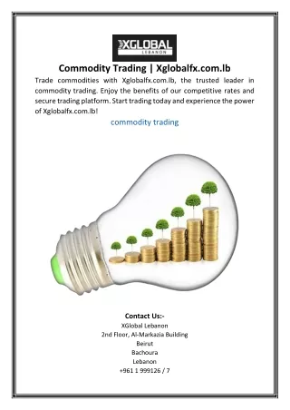 Commodity Trading | Xglobalfx.com.lb