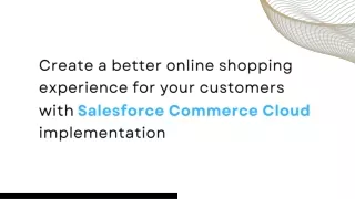 Salesforce Commerce Cloud Implementation Services |Concretio