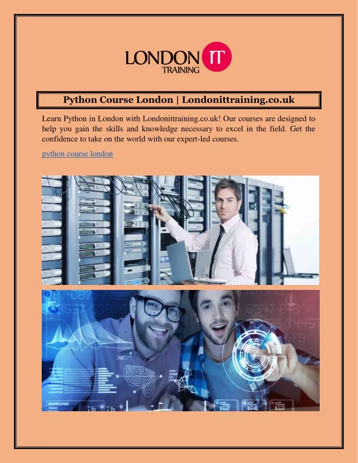 python course london londonittraining co uk